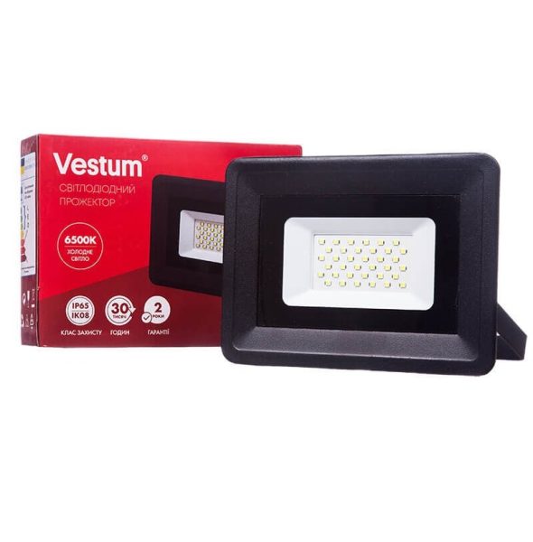 Світлодіодний прожектор VESTUM 30W 6500K