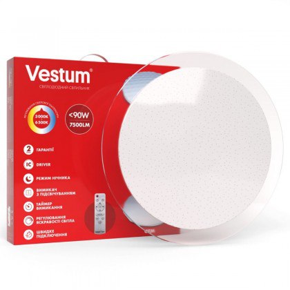 Світильник SMART Vestum SATURN 90W 570*65мм 3000К-6500К 7500Lm з д/у