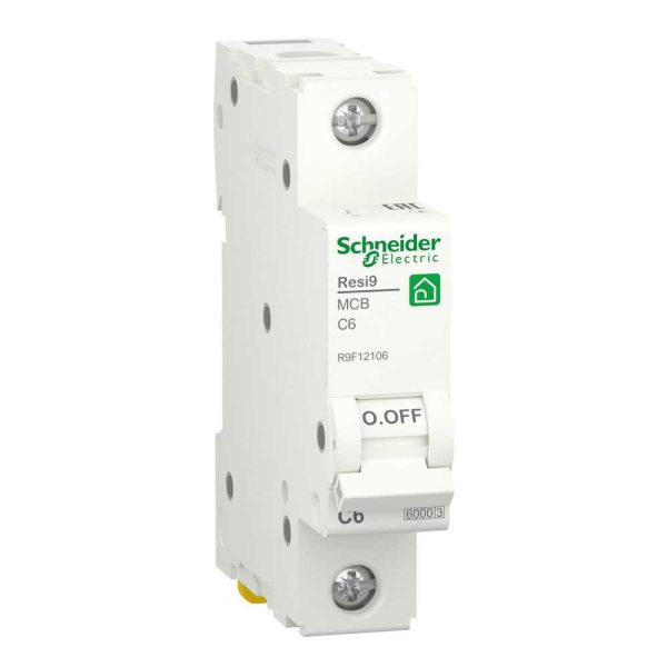 Автоматичний вимикач Schneider RESI9 6kA 1P 6A C