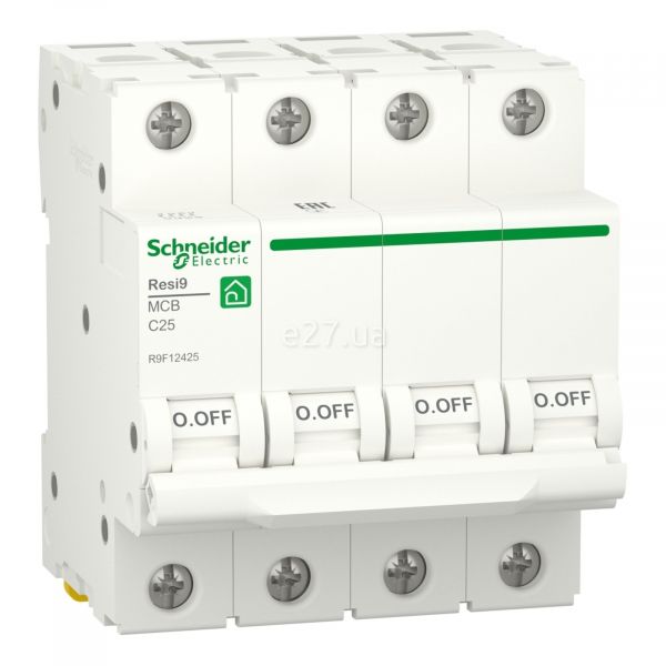 Автоматичний вимикач Schneider RESI9 6kA 4P 25A C