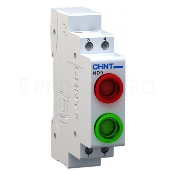 Індикатор ND9-2 230V зелений/червоний