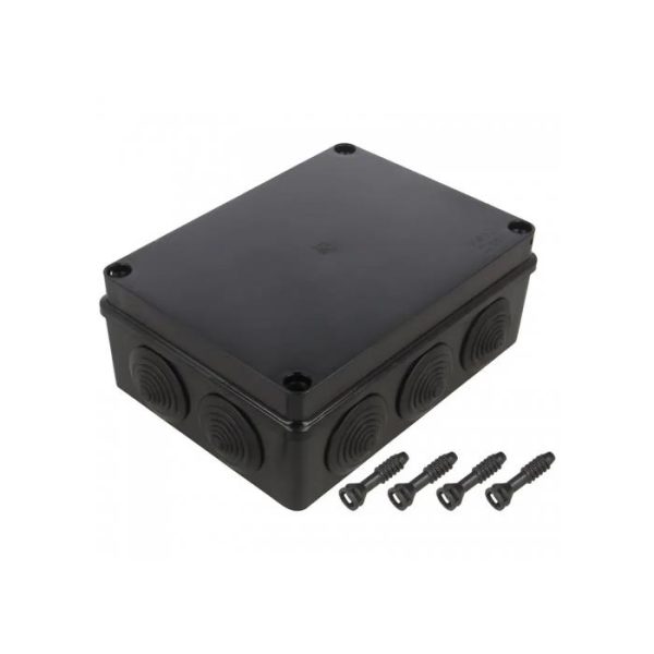Коробка PAWBOL S-BOX 406C 10-сальників чорна 190*140*70 IP55