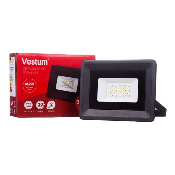 Світлодіодний прожектор VESTUM 20W 6500K