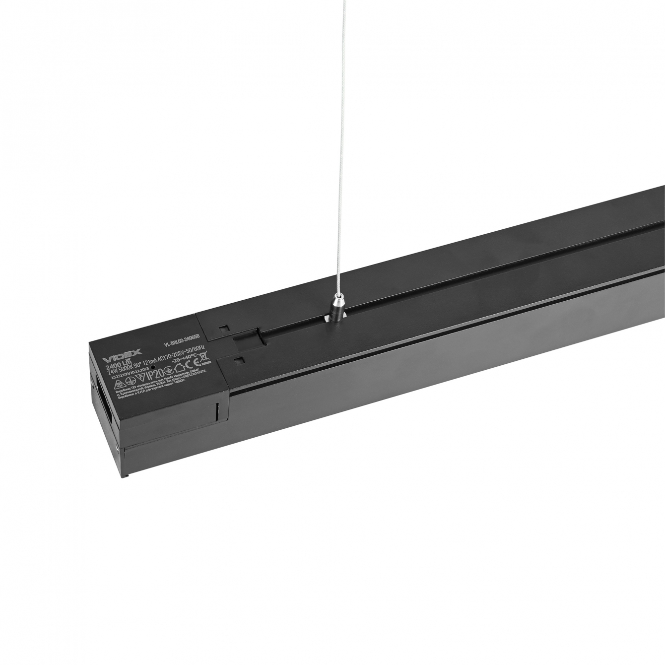LED світильник лінійний магістральний VIDEX BNL02 24W 0.6М 5000K 220V Black фото 18