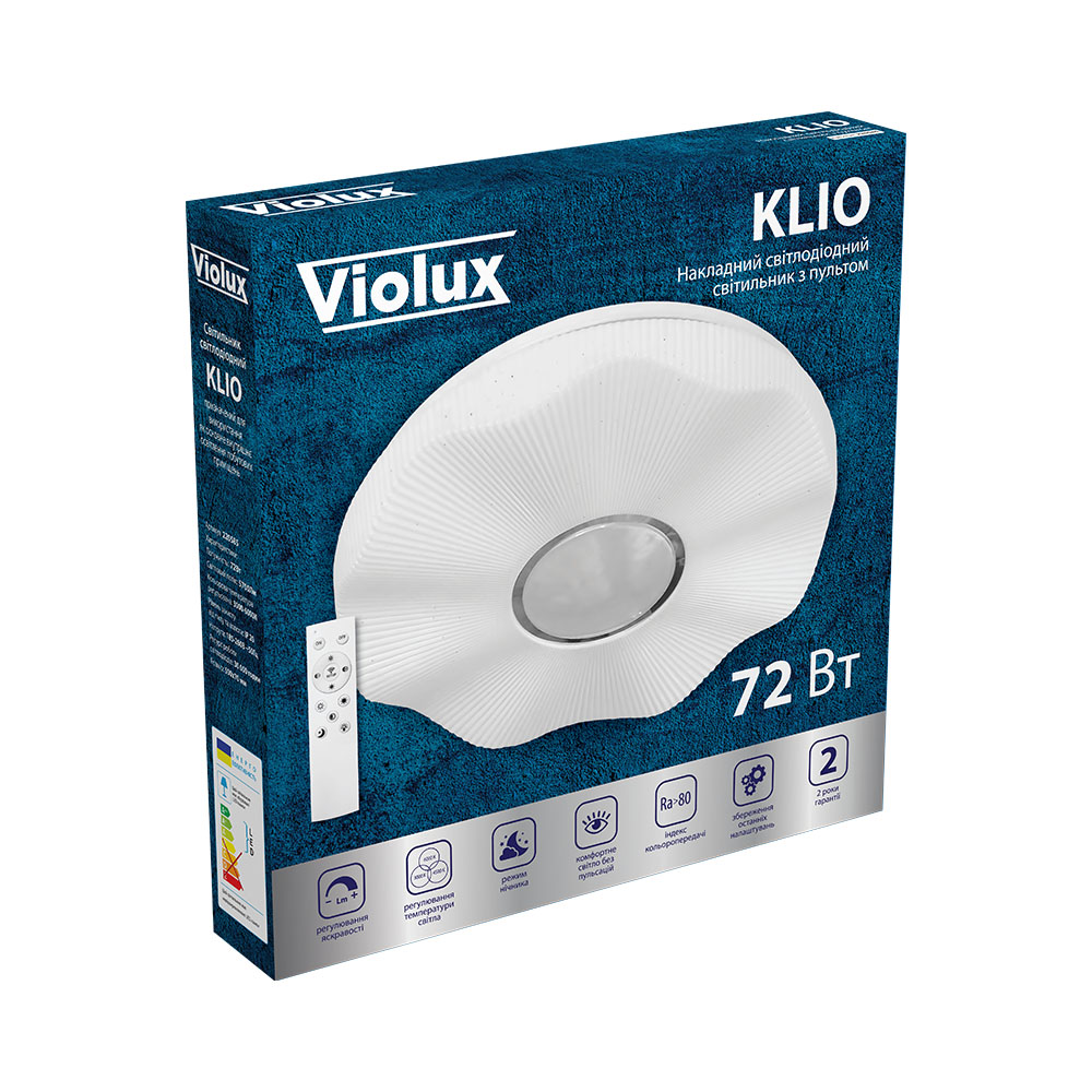 LED світильник smart KLIO VIOLUX круг 72W 3000-6000K IP20 фото 6