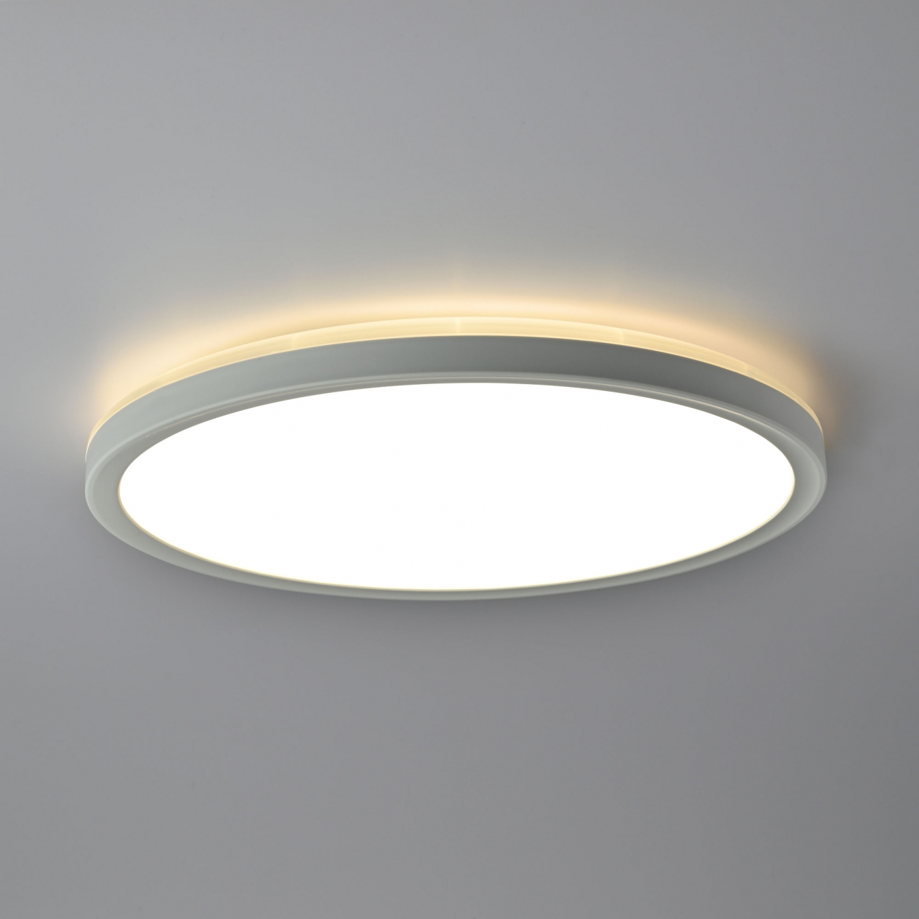 LED світильник з декоративною підсвіткою круглий VIDEX DL3R 18W 4000K Білий фото 2