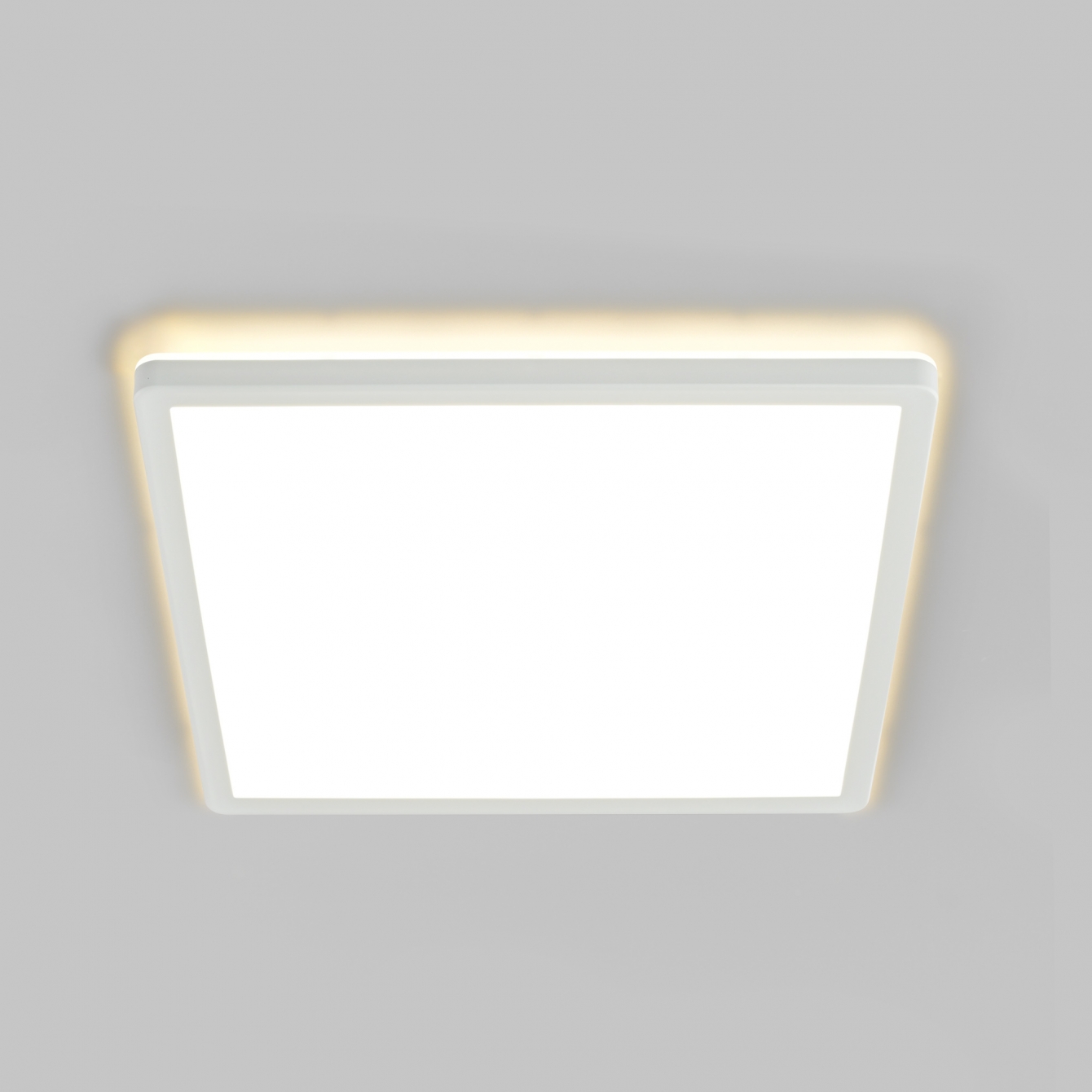 LED світильник з декоративною підсвіткою квадратний VIDEX DL3S 24W 4000K Білий фото 2
