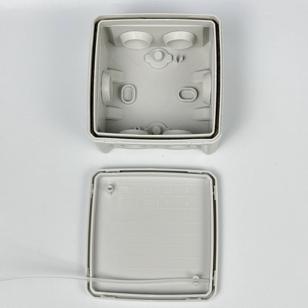 Коробка розподільча СКІМ 88х88х52 (К85) сіра IP65 фото 3 Коробка розподільча СКІМ 88х88х52 (К85) сіра IP65 фото 3
