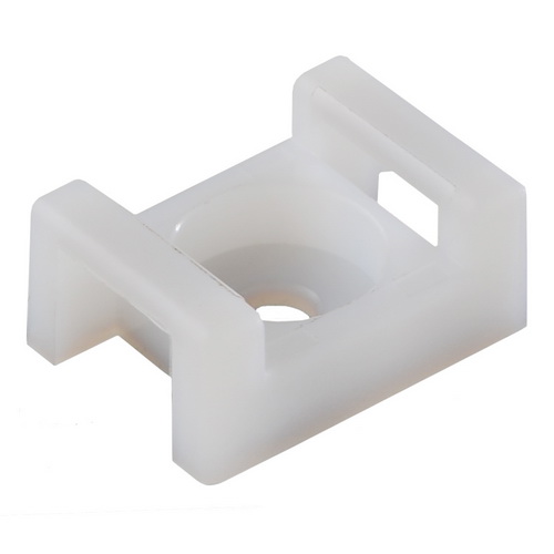 Майданчик АСКО під хомут CTH-2A 22*16 d=4,5 mm білий (100шт)