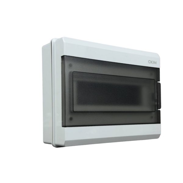 Бокс пластиковий СКІМ 12 модулів накладний IP65 прозора дверка