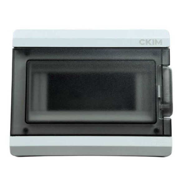 Бокс пластиковий СКІМ 8 модулів накладний IP65 прозора дверка