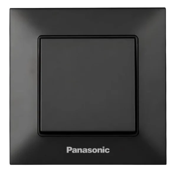 Вимикач Panasonic Arkedia Slim 1-клавішний чорний