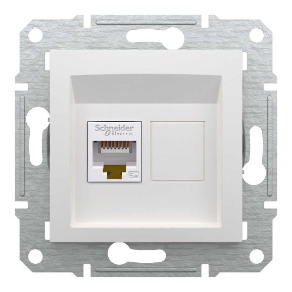 Розетка SCHNEIDER ASFORA RJ45 тип UTP білий без рамки